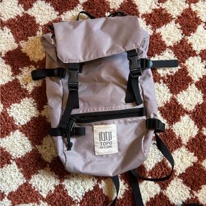 Topo Designs Gray Backpack with Black Straps